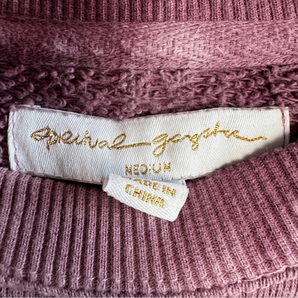 Spiritual Gangster x Peloton size M Purple Tie-Dye Raglan Crewneck Sweatshirt - Picture 5 of 6